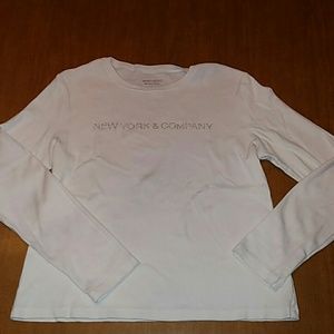 Ladies Large new york &company white