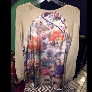 Bobeau cream blouse