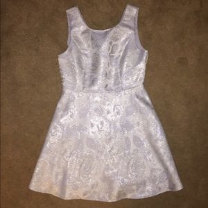 White sparkle flower dress