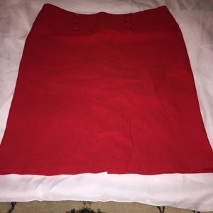 red pencil skirt