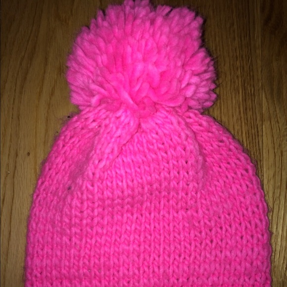 Pink hollister beanie