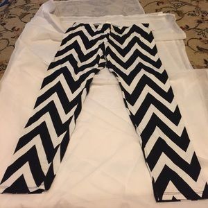 legging black and white leggins