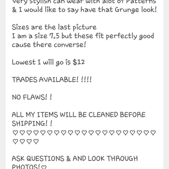 (On Hold) AUTHENTIC CONVERSE *READ BELOW!! - Picture 4 of 4
