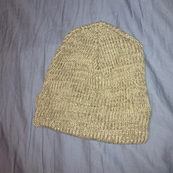 Knit brown beanie