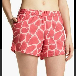 Shimera Pink Giraffe Pattern Sleep Shorts