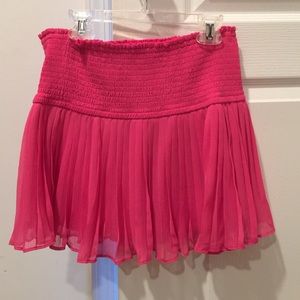Hot pink skirt