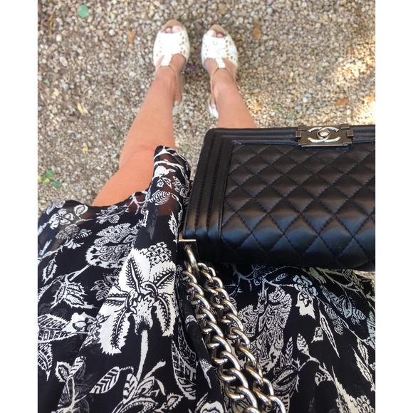 🌲Buy 1 Get 1 Free🌲 Black & white Sheer jumpsuit - Picture 3 of 4