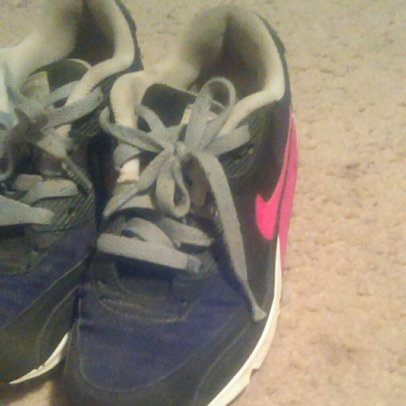 Nike air max pink navy blue