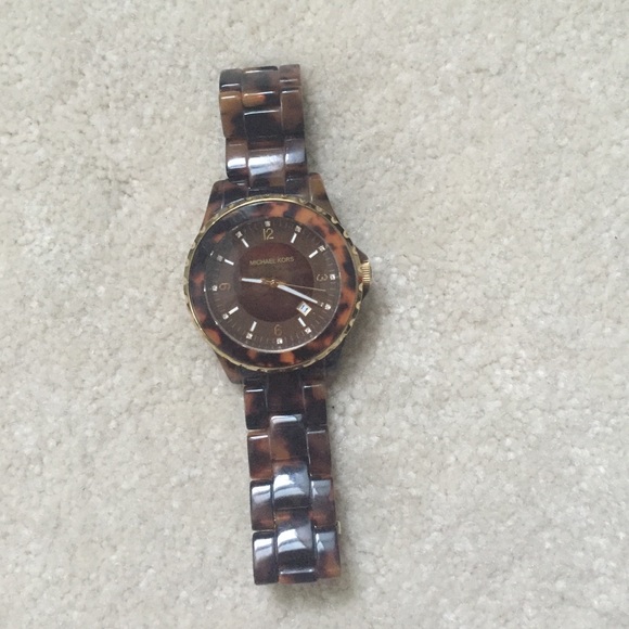 MICHAEL KORS tortoise watch