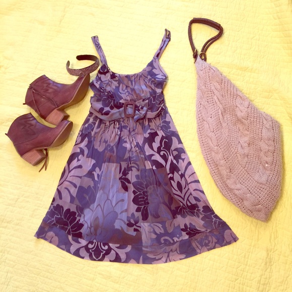 ‼SOLD‼️Anthropology Weston Wear Nylon Leaf Dress