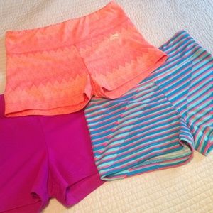 3 PAIRS OF WORKOUT SHORTS