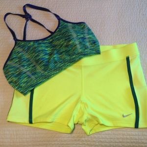 BRIGHT YELLOW AND BLUE WORKOUT DUO!