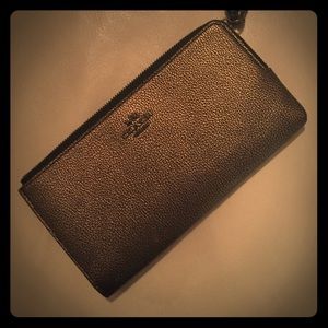 Bronze Coach Wallet Wristlet