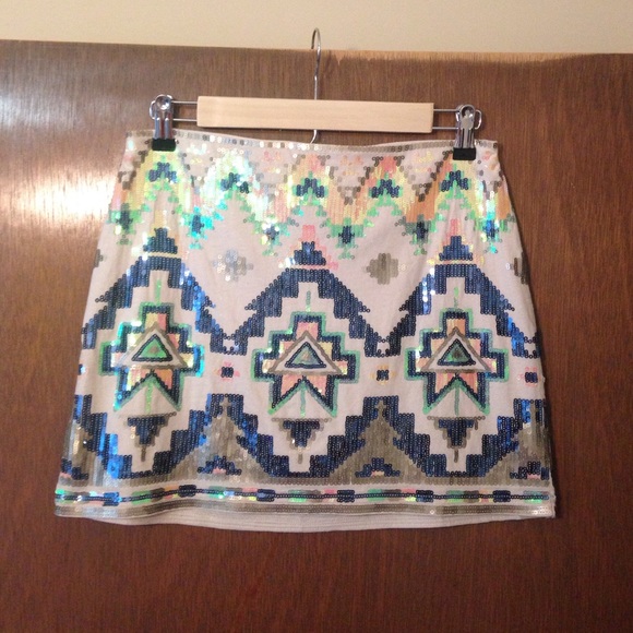 Size small Express Aztec Sequin skirt