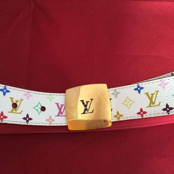 SOLD!! Louis Vuitton Multicolore Reversible Belt - Picture 2 of 4