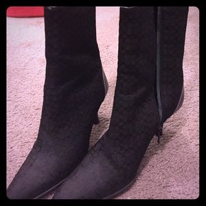 Coach signature logo boots