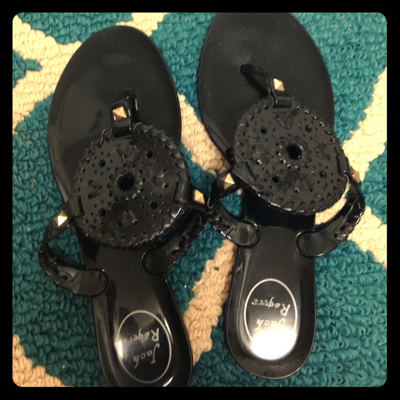 Black Jelly Jack Rogers
