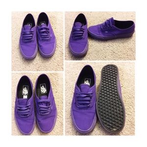 Monochrome Royal Purple Authentic Vans