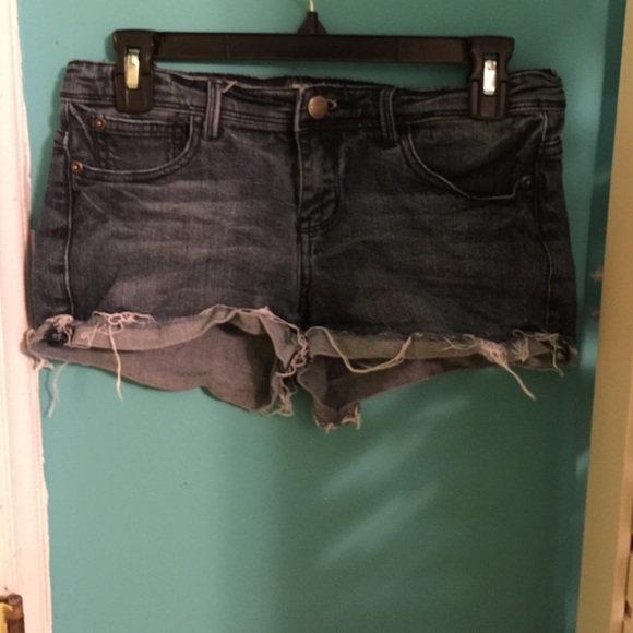 Distressed Jean shorts