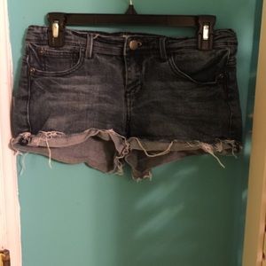 Distressed Jean shorts