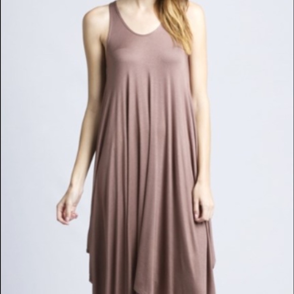 Oversized mocha maxi dress only left in size small