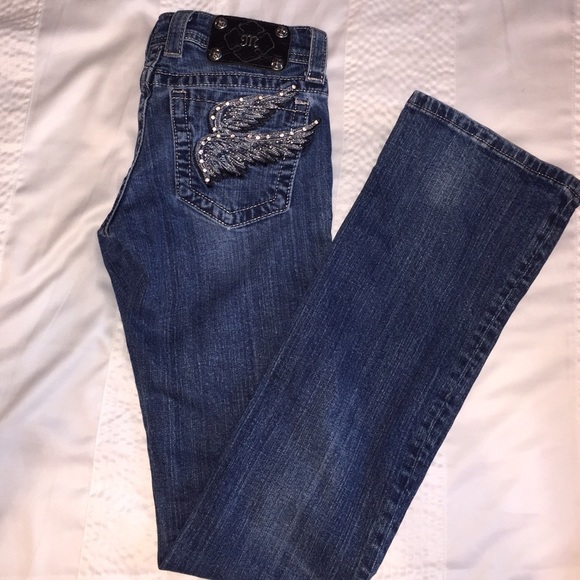Miss Me Bootcut Wing Jeans