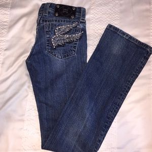 Miss Me Bootcut Wing Jeans