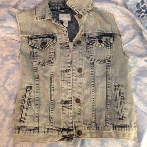 Forever 21 jean vest