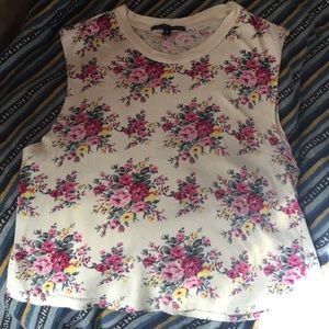 Urban Outfitters Flower Pattern Crop Top