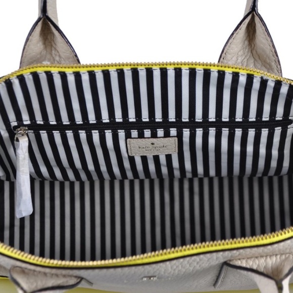Kate Spade Jenny Lemon and Sand Color Block Satchel  Kate Spade Yellow Jenny Satchel