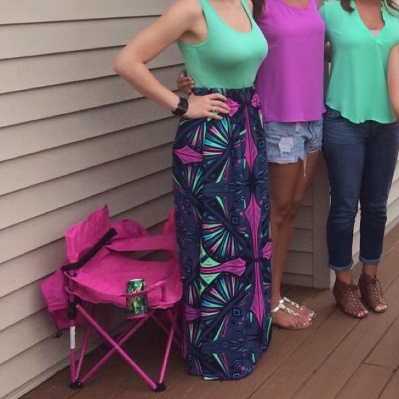 Mint pink maxi boutique comfortable dress so cute!