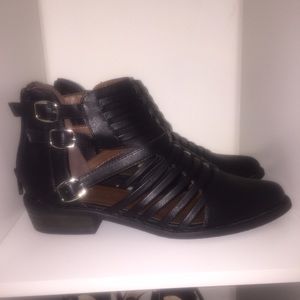 Shoe republic la cut out booties