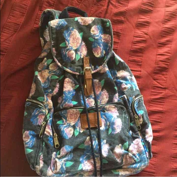 PINK Floral Backpack