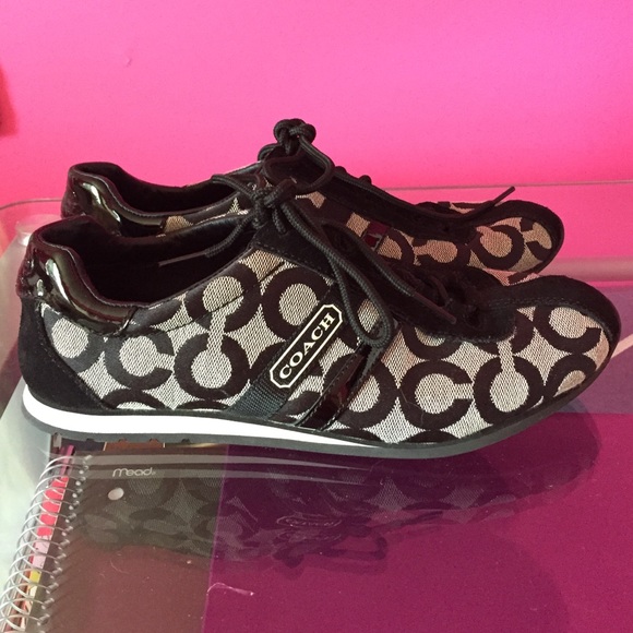 Coach black sneakers