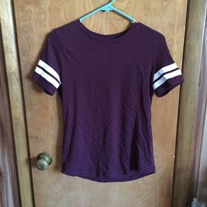 Burgundy VS Pink Baseball T