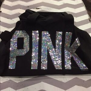 Victoria's Secret pink bling duffle bag rare
