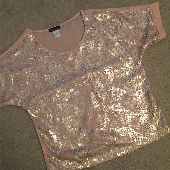Sequin dress shirt NWOT