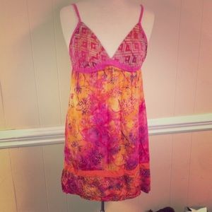 Pink and orange Santiki dress