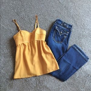 Mustard Yellow Xhilaration Cami Top