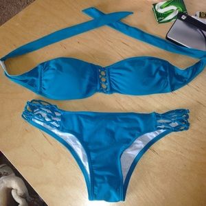 NWOT Size Medium Ripcurl strapless bikini