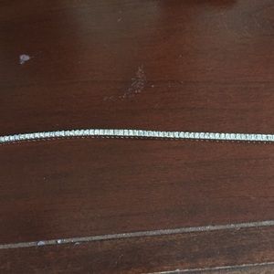 Gorgeous 14k white gold diamond tennis bracelet