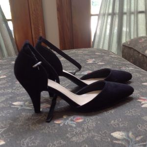 Black heels with ankle strap
