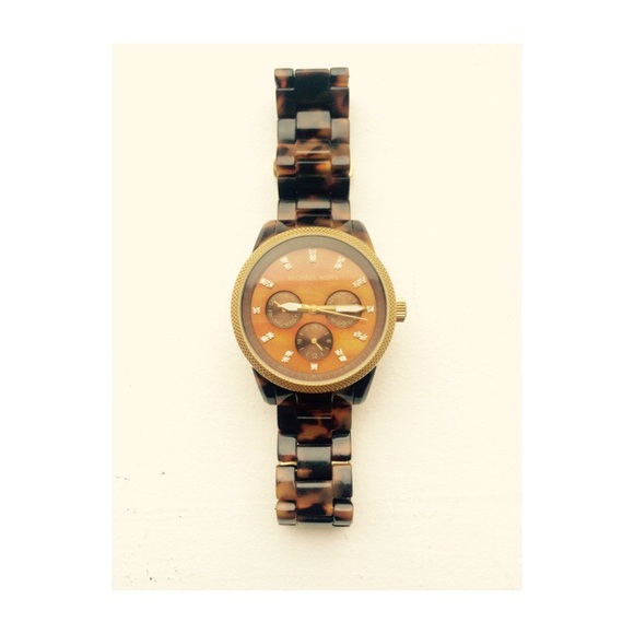 Michael Kors Ladies Tortoise Shell Watch