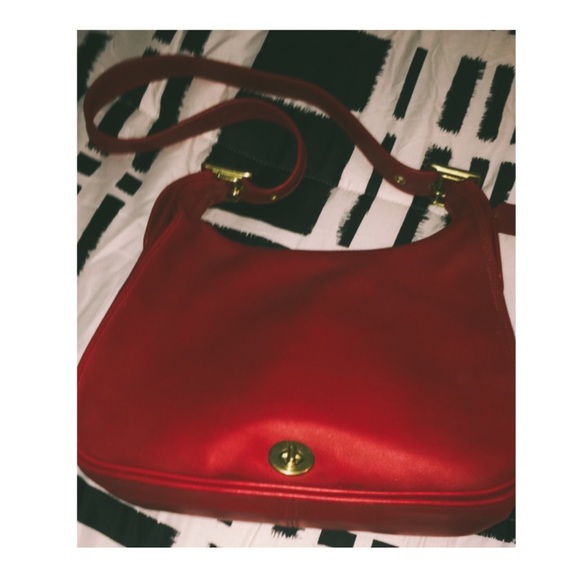 ❌SOLD❌Vintage Red Leather Coach Purse