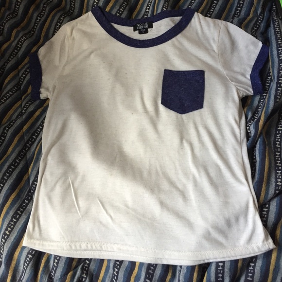 White and Blue Top