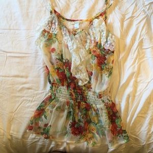 Floral tank top