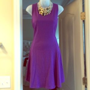 Purple cotton skater dress No Trades