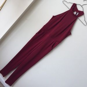 Burgundy / Red Jumpsuit