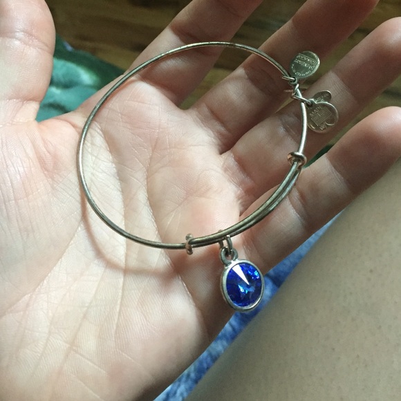 Silver sapphire stone Alex and ani