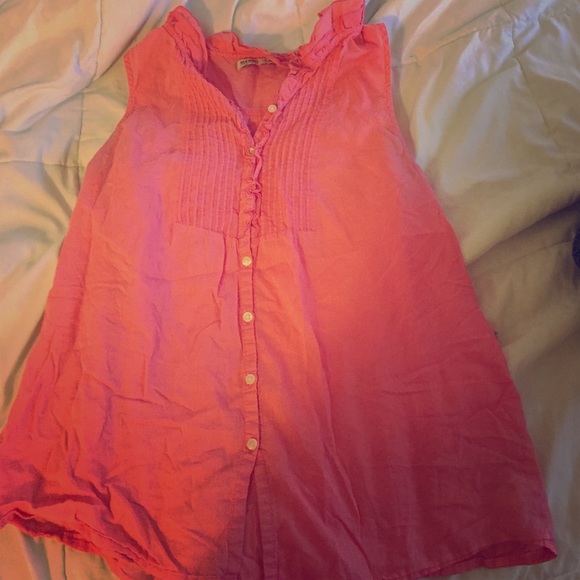 Old navy ruffle button up